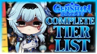 The COMPLETE Genshin Impact Character Tier List 2023 [upl. by Geof]