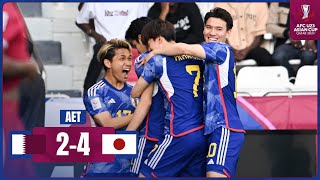 AFCU23  QFinal  Qatar 2  4 Japan [upl. by Slavin506]