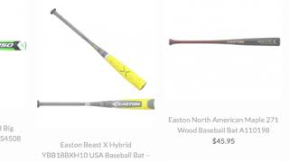 Easton Baseball Bats  Baseball Bargains [upl. by Nylrad]