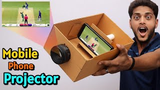 How to make Smartphone mobile projector using DSLR lens  How to make 3d hologram mobile projector [upl. by Sonaj642]