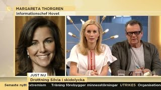 Drottning Silvia i skidolycka – fick fraktur  Nyhetsmorgon TV4 [upl. by Annim217]