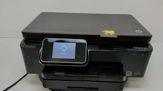 HP Photosmart 6520 Printer Scanear Copy Web WiFi Yellow Fish 🐠 [upl. by Feld]