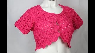 BOLERO o CHALECO Crochet cc [upl. by Longley]