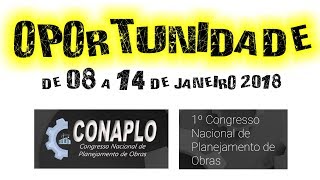 1º CONGRESSO NACIONAL DE PLANEJAMENTO DE OBRAS  GRATUITO [upl. by Landy]