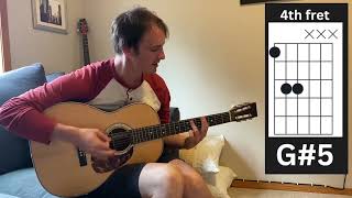 How to play quotLithiumquot on Acoustic Guitar Nirvana [upl. by Ardnalac]