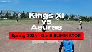 Kings XI vs Asuras  ELIMINATOR  Highlights  06022024  Hansen Park Ground [upl. by Mavis]