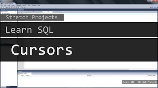 Learn SQL  26 Cursors [upl. by Novaat]