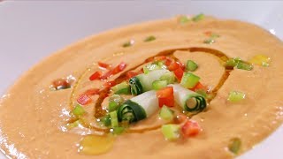 GAZPACHO DE TOMATES Y PEPINO  MANOS A LA OBRA [upl. by Neeoma]