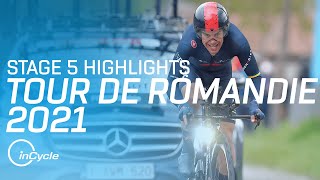 Tour de Romandie 2021  Stage 5 Highlights  inCycle [upl. by Amisoc]