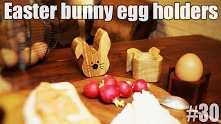 DIY wooden egg holder in a shape of a bunny  Easter egg holder [upl. by Brandea122]