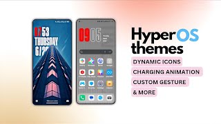 XIAOMI HYPEROS Theme and Lockscreen  Customize Your Phones Look ✅ [upl. by Selegna]