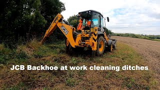 JCB Backhoe goes Ditching [upl. by Hannaoj]