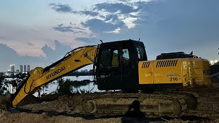 Hitachi 70 Leveling Soil  SR INFRA  Heavy Equipment  Excavation Footings  Land Development [upl. by Ettener942]