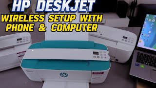 HP DeskJet 3700 3772 WIFI Setup With Phone amp Computer amp What To Do If You Cant Find Your Printer [upl. by West571]