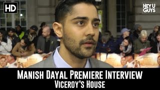 Manish Dayal Premiere Interview  Viceroys House [upl. by Rustice]