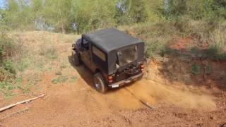 Mahindra Thar CrDe 4x4 TJM suspension On amp Off road Test [upl. by Witcher543]