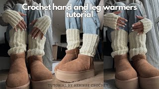 Beginner friendly crochet hand and leg warmers tutorial I Kenikse Crochet [upl. by Camella]