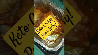 KETO Crispy Pork Belly 😋 ketolifestyle keto food [upl. by Dlareg]