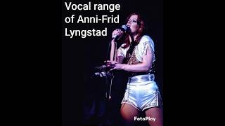 AnniFrid Lyngstad of ABBA What Was Her Vocal Range [upl. by Nagy]