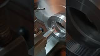 Industrial machining Processes of Products manufacturing  Metal Part Turning inside the bore [upl. by Dorcea186]