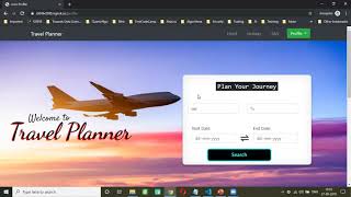 Travel Planner  A Web App for Travellers  Software Engineering Courses Project Demo 4 [upl. by Delinda619]