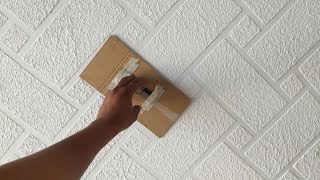 Brick wall painting cool and easy method [upl. by Miyasawa]