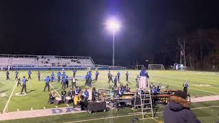 Methuen High School Marching Band Thanksgiving halftime show 112223 [upl. by Esnohpla]