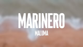 Marinero  Maluma Lyrics Video 🐡 [upl. by Berkeley]