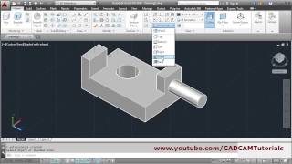 AutoCAD 3D Tutorial for Beginners  1 of 3 [upl. by Elleinaj32]