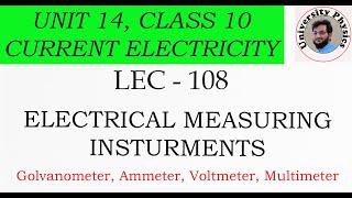 Electrical Measuring Instruments class 10  Galvanometer  Ammeter  Voltmeter  Multimeter [upl. by Adidnac885]