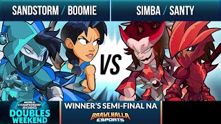 Sandstorm amp Boomie vs Simba amp Santy  Winners SemiFinal  BCX Doubles 2020  2v2 NA [upl. by Rosamund880]