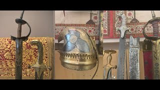 Iranian Mughal Indian and Japanese arms and armor from VampA Museum London UK [upl. by Perseus630]