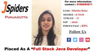 JSpiders Hyderabad Punjagutta  Student Testimonial  Review [upl. by Can790]