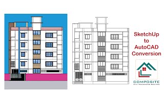 SketchUp to AutoCAD 2d Conversion [upl. by Nerual]