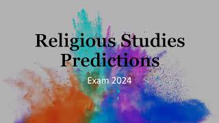 OCR RS Exam Predictions 2024 PowerPoint [upl. by Yert523]