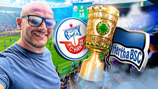 HERTHA VERSENKT DIE KOGGE 💦🔥 Hansa Rostock vs Hertha BSC  DFBPokal  Cinematic Vlog [upl. by Fogarty]