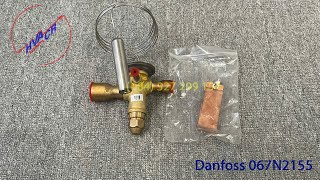 Thermostatic expansion valve Danfoss 067N2155 [upl. by Toll293]