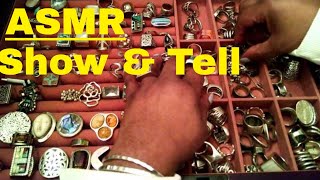 ASMR Show and Tell Jewelry Collection 💍💍💤 Whispering Gum Chewing Tapping [upl. by Eudoxia125]