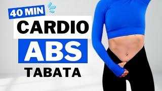 🔥40 Min Tabata ABS amp Cardio CHALLENGE  Flat Belly Toned Waist🔥NO JUMPING🔥Get Toned FAST🔥 [upl. by Eynenihc]