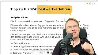 Festwertverfahren  Prüfungstipp für H2024  Vorratsbewertung in BilanzbuchhalterKlausur [upl. by Walli574]