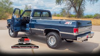 1987 Chevrolet Silverado K10 Pick Up FOR SALE 57L 41k Original Miles [upl. by Adnuhsed876]