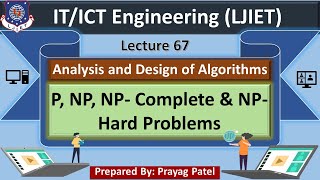 Lec67P NP NP Completeamp NPHard Problems Analysis and Design of Algorithms  ITICT Engineering [upl. by Tasha]