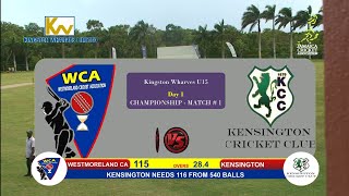 KW JCA U15 Final Westmoreland vs Kensington [upl. by Cired422]