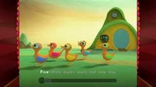 5 Little Ducks Story Book with Voice for Kids by Agnitus Interactive 3D Nursery Rhyme [upl. by Amsirahc]