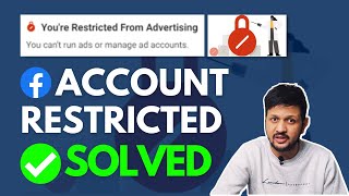 Facebook Account Restricted From Advertising PROBLEM SOLVED I Used This To Get My Account [upl. by Healy]