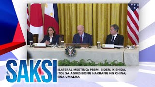 Saksi Recap Trilateral Meeting  PBBM Biden Kishida tutol sa agresibong hakbang ng China [upl. by Ahseila]