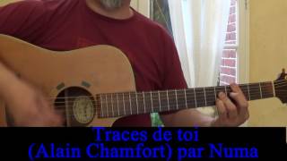 Traces de toi Alain Chamfort reprise guitare voix 1986 [upl. by Llirpa]