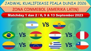 Jadwal Kualifikasi Piala Dunia 2026 Zona Conmebol │ Argentina vs Ekuador │ Brazil vs Bolivia │ [upl. by Adnalay]