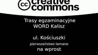 Pierwszeństwo łamane na ul Kościuszki w Kaliszu egzamin na prawo jazdy w WORD Kalisz Nauka jazdy [upl. by Ennybor]