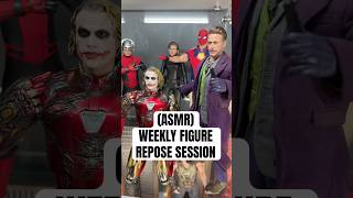 ASMR Weekly Hot Toys Figure Reposing Session hottoys asmr actionfigures deadpool ironman [upl. by Salesin]